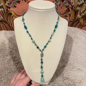 Accessorize Teal and Silver Necklace